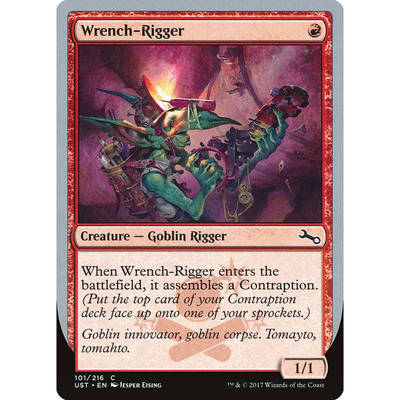 呆呆龙卡牌 万智牌 Wrench-Rigger 闪 英文 鸡飞3