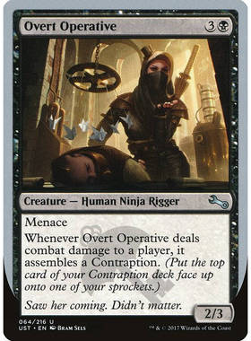 呆呆龙卡牌 万智牌 Overt Operative 闪 英文 鸡飞3