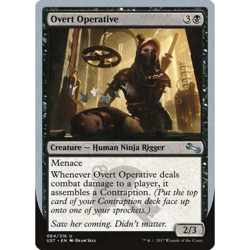 呆呆龙卡牌 万智牌 Overt Operative 闪 英文 鸡飞3
