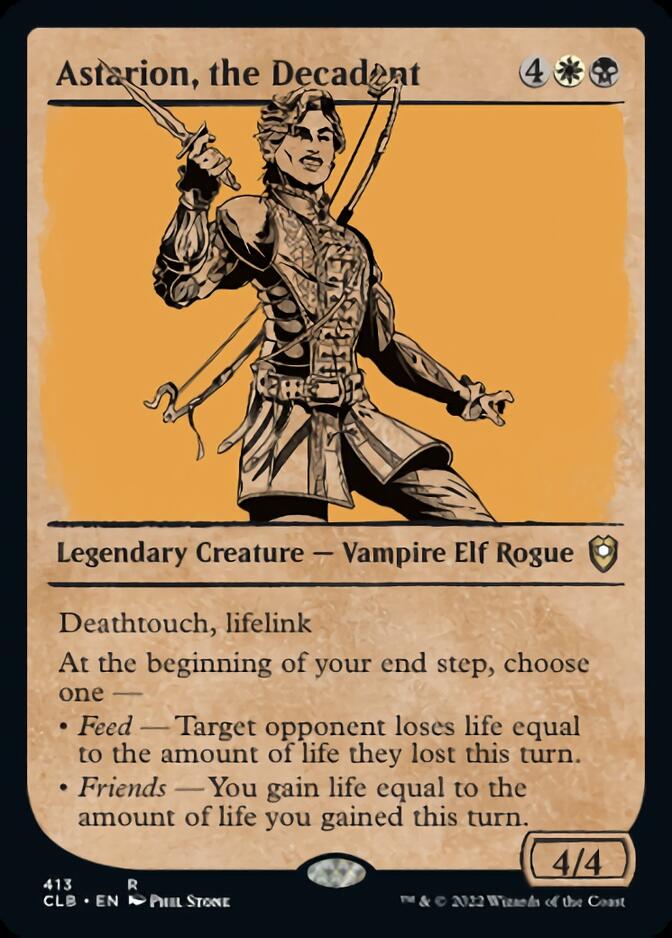 万智牌 争战博德之门 英文 异画 闪 颓废的阿斯代伦