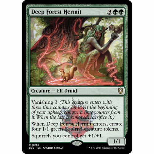 万智牌 深林隐者 Deep Forest Hermit 213 斑隆洛指挥官 绿色 金