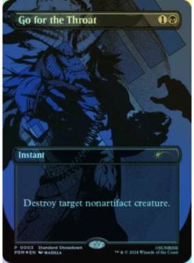 呆呆龙 万智牌 闪 直刺咽喉 英文 星际牛仔纪念卡 PCBB 黑色 金