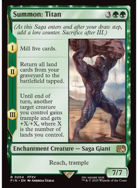 万智牌 召唤:泰坦 Summon Titan 平/闪/扩画/潮涌 最终幻想