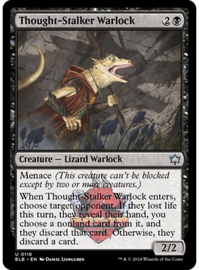 呆呆龙 万智牌 缠思巫士 Thought-Stalker Warlock 0118 平/闪