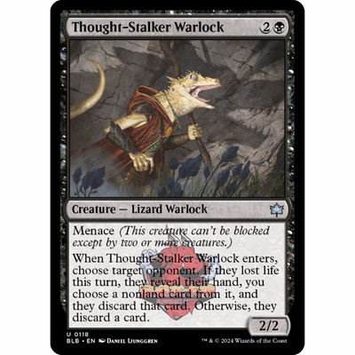 呆呆龙 万智牌 缠思巫士 Thought-Stalker Warlock 0118 平/闪