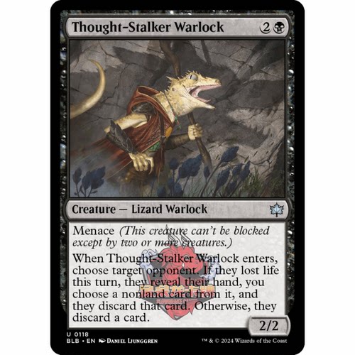 呆呆龙 万智牌 缠思巫士 Thought-Stalker Warlock 0118 平/闪