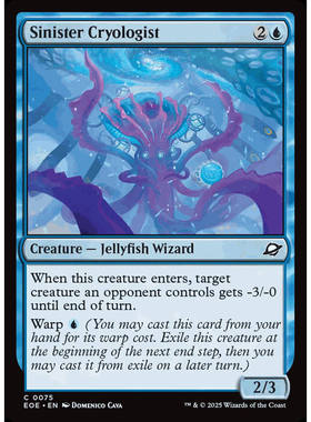 呆 万智牌 助恶冰封师 Sinister Cryologist 平/闪 虚空边域 EOE