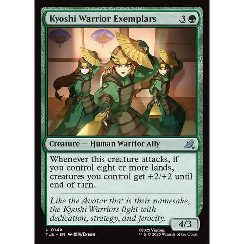 万智牌 kyoshi warrior exemplars 虚子武士模范 TLE 闪