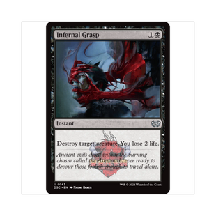 万智牌 炼狱之攫 Infernal Grasp 暮悲邸:鬼屋惊魂指挥官 黑色 银
