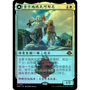 万智牌 拿卡地贱民阿耶尼 日印 简中/英文/纪念 闪 摩登新篇3 MH3