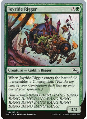 呆呆龙卡牌 万智牌 Joyride Rigger 闪 英文 鸡飞3