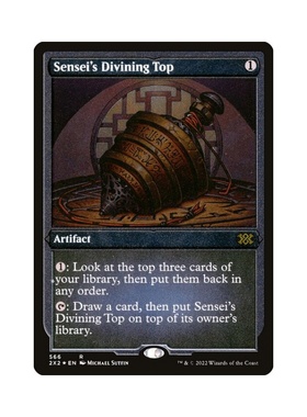 万智牌 师范陀螺 Sensei's Divining Top 简中/英文 蚀刻闪 双星2