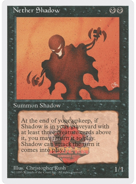 呆呆龙卡牌 万智牌 阴间影子 英文 第四版 4th 黑色