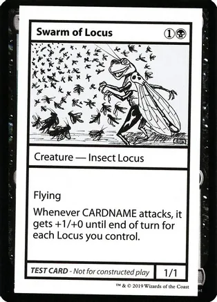 呆呆龙卡牌 万智牌 Swarm of Locus