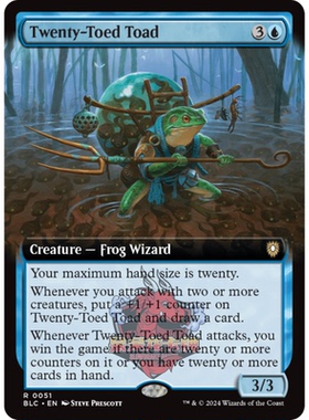 万智牌 廿蚪蟾蜍 Twenty-Toed Toad 51 斑隆洛指挥官 扩画 平/闪