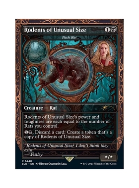 呆呆龙 万智牌 林鼠群 英文 异画 平 Secret Lair SL 黑色 金