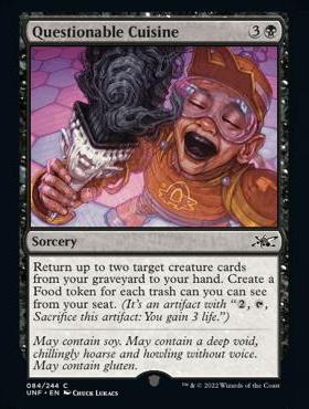 呆呆龙 万智牌 英文 鸡飞4 UNF 平/闪/银河 Questionable Cuisine