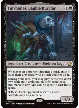 饰品妙盗细骨 Tinybones, Bauble Burglar 平/闪/扩画 FDN 黑色