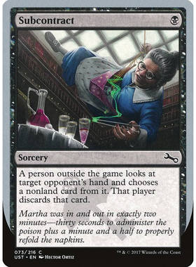 呆呆龙卡牌 万智牌 Subcontract 闪 英文 鸡飞3