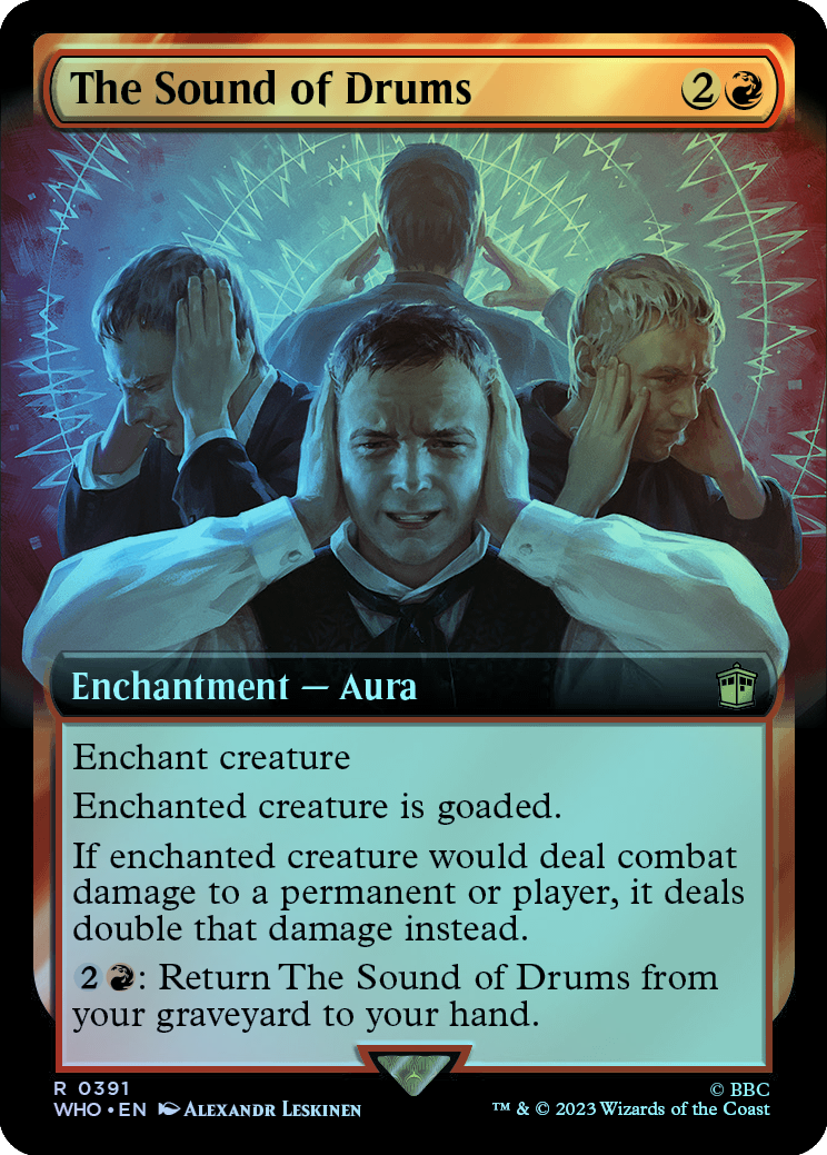 呆呆龙 万智牌 闪 鼓声阵阵 扩画 潮涌 英文 神秘博士 红色 金