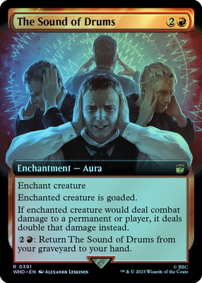 呆呆龙 万智牌 闪 鼓声阵阵 扩画 潮涌 英文 神秘博士 红色 金