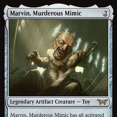 万智牌  Marvin, Murderous Mimic 残暴拟偶马文 闪 日印 鬼屋