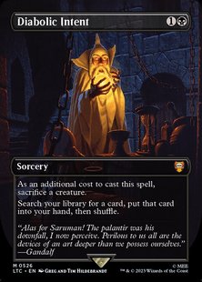 呆呆龙卡牌 万智牌 恶魔意图 526 英文 魔戒节假日版 黑色 秘稀