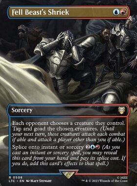 万智牌 Fell Beast's Shriek 闪 英文 552 魔戒节假日版 多色 金