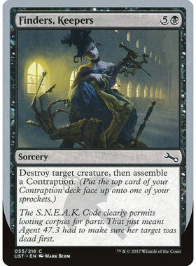 呆呆龙卡牌 万智牌 Finders, Keepers 闪 英文 鸡飞3