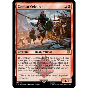 万智牌 战斗主祭 英文 魔戒中州传说指挥官 红色 金