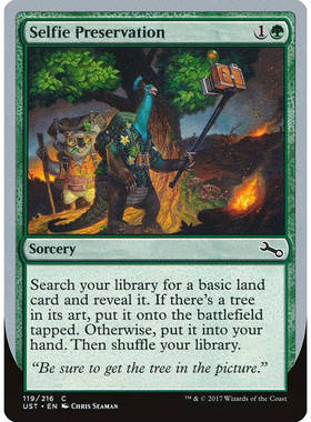 呆呆龙卡牌 万智牌 Selfie Preservation 闪 英文 鸡飞3