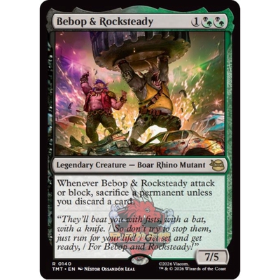 万智牌 TMT Bebop & Rocksteady 比博与洛克斯代迪 异画 平/闪