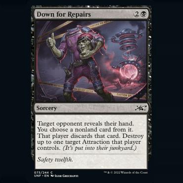 呆呆龙 万智牌 英文 鸡飞4 UNF 平/闪/银河 Down for Repairs