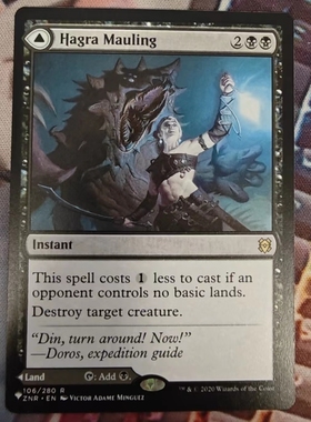 呆呆龙卡牌 万智牌 英文 the list 赫嘎撕咬 黑色 金