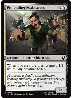 万智牌 pretending poxbearers 伪装天花患者 TLA 平/闪