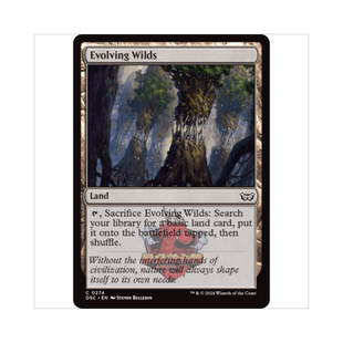 万智牌 成形野地 Evolving Wilds 暮悲邸:鬼屋惊魂指挥官 地 铁