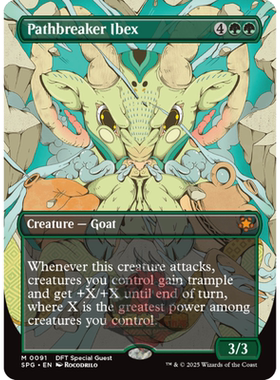 万智牌 辟路原羊 英文 异画 特别来宾 SPG 平/闪/盒顶 绿色