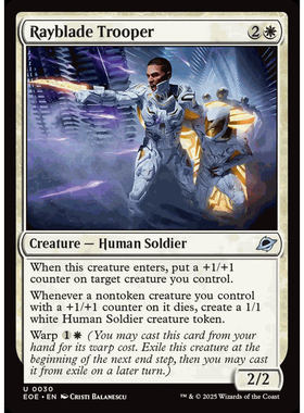 呆呆龙 万智牌 光刃武装兵 Rayblade Trooper 平/闪 虚空边域 EOE