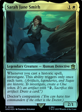 呆呆龙 万智牌 闪 莎拉·简·史密斯 潮涌 英文 神秘博士 白色 金