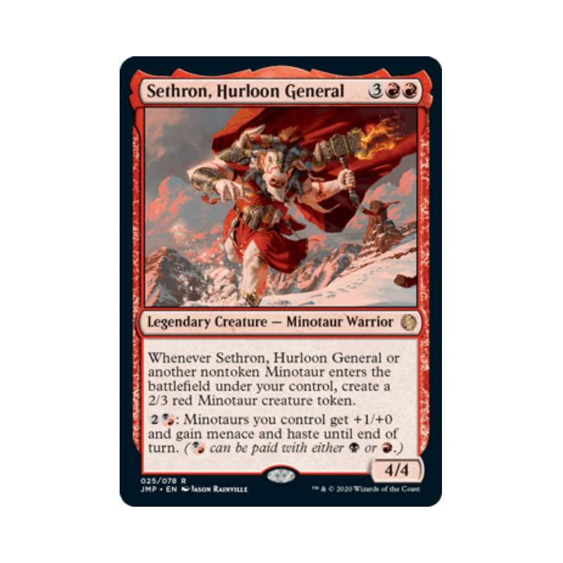 呆呆龙卡牌 万智牌 夏浓将军塞松 英文 JUMPSTART 红色