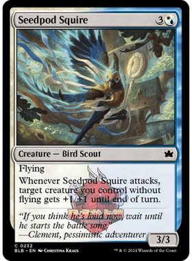 呆呆龙 万智牌 种荚扈从 Seedpod Squire 232 平/闪