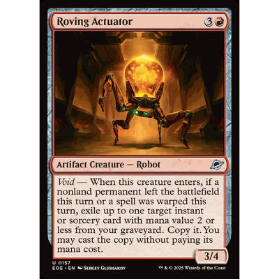 呆呆龙 万智牌 自走促动械 Roving Actuator 平/闪 虚空边域 EOE