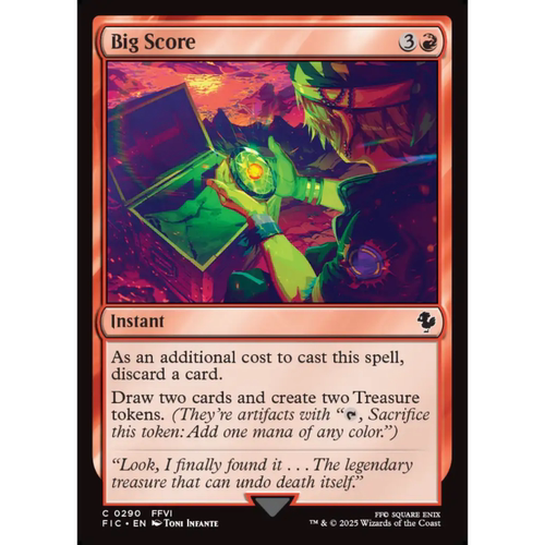 呆呆龙 万智牌 大干一票 Big Score 平/闪/扩画 最终幻想