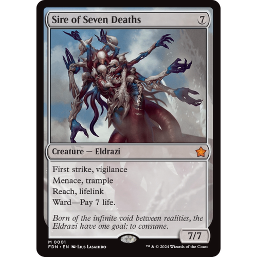 七煞君父 Sire of Seven Deaths 英文 平/闪 基石构筑 FDN 秘稀
