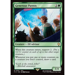 呆呆龙 万智牌 慷慨资助人 Generous Patron 平/闪/扩画 最终幻想