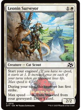 万智牌 狮族勘探员 Leonin Surveyor 英文 平/闪/异画 乙太漂移