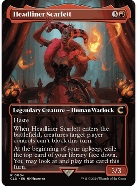 万智牌 红头牌 Headliner Scarlett 英文 拉尼卡妙探寻凶 红色 金