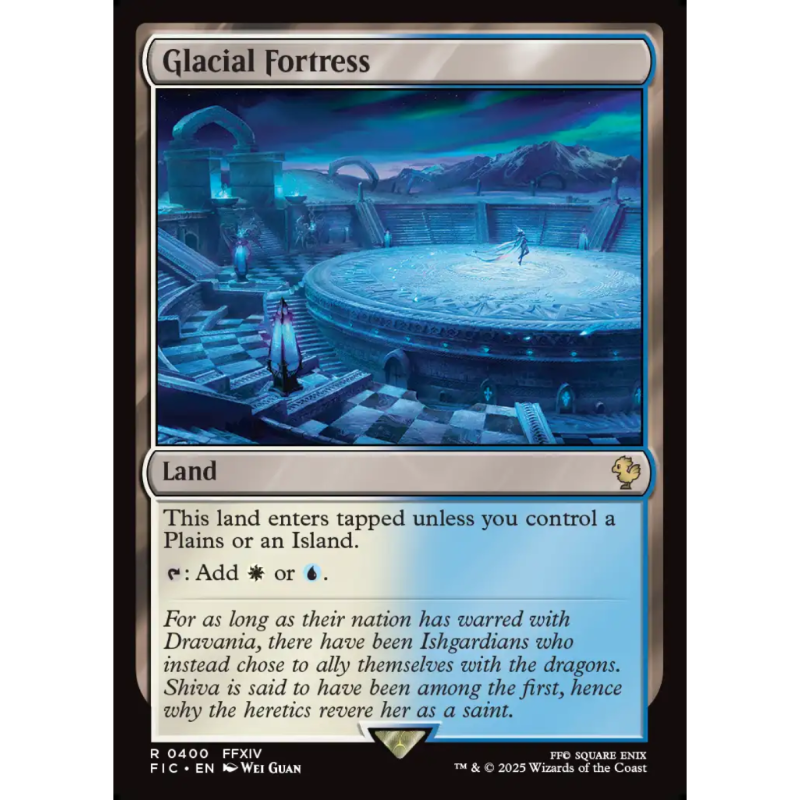 呆呆龙 万智牌 冰河要塞 Glacial Fortress 平/闪/扩画 最终幻想