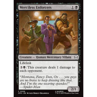 万智牌 Merciless Enforcers 无情的强制者 平/闪 SPM 蜘蛛侠