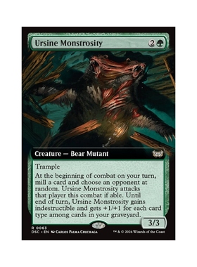 万智牌 熊身巨兽 Ursine Monstrosity 扩画 暮悲邸:鬼屋惊魂 绿色